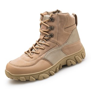 Botas de exterior con puntera protectora, zapatos de senderismo de tela transpirable, cordones seguros para rutas forestales suburbanas y camping al aire libre en otoño - Product Image 4