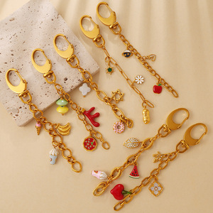 Chaîne de taille pour femme en alliage de zinc, motif étoile, chaîne de corps décontractée et tendance avec pendentif donut - Product Image 4