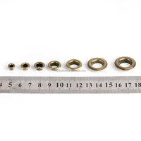Œillets plats de grande taille en laiton plaqué métal écologique personnalisés de haute qualité, vente en gros d'accessoires vestimentaires, œillets pour rideaux