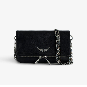 <span class=keywords><strong>Sac</strong></span> à bandoulière en PU <span class=keywords><strong>noir</strong></span> <span class=keywords><strong>avec</strong></span> fermeture éclair et chaîne, pochette diagonale <span class=keywords><strong>avec</strong></span> deux sangles, doublure en polyester, style tendance - Product Image 2