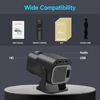 Proyector HY320mini Clásico, Android 14, Enfoque Manual Portátil, 300ANSI, Compatible con 4K, 720P, Cine en Casa, Películas, Juegos, LCD LED