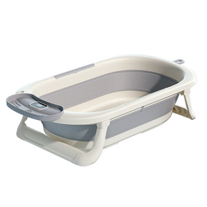 Ensemble de <span class=keywords><strong>baignoire</strong></span> pour bébé sensible à la température avec 3 bacs et <span class=keywords><strong>support</strong></span> de bain <span class=keywords><strong>pliable</strong></span> antidérapant, nouvelle conception - Product Image 5