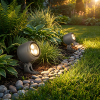 Projecteur LED de jardin IP65 étanche 3W 3500K blanc chaud, angle de faisceau 120°, DC24V, aluminium, haute luminosité, 90 Ra, 3 ans de garantie, CE RoHS