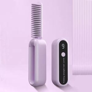 <span class=keywords><strong>Cepillo</strong></span> directo inalámbrico plegable portátil, peine de iones negativos <span class=keywords><strong>para</strong></span> <span class=keywords><strong>el</strong></span> cabello, peine <span class=keywords><strong>el</strong></span>éctrico sin daños <span class=keywords><strong>para</strong></span> cabello liso y <span class=keywords><strong>rizado</strong></span> <span class=keywords><strong>para</strong></span> mujeres - Product Image 3