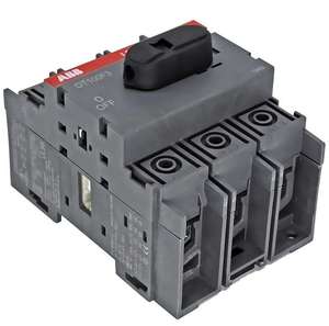 A-BB OT63F3 (1SCA105332R1001) Interrupteur-sectionneur tripolaire à commande frontale, 63A AC-21/22/23, 750V AC, IP20, Montage sur rail DIN/sur base - Product Image 2