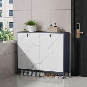 Zapatero de Acero para Entrada, Uso Doméstico, Gran Capacidad de Almacenamiento con Cerradura, Tipo Rectangular para Exteriores - Product Image 3