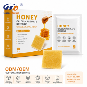 Apósito <span class=keywords><strong>de</strong></span> <span class=keywords><strong>miel</strong></span> <span class=keywords><strong>de</strong></span> <span class=keywords><strong>Manuka</strong></span> estéril al por mayor <span class=keywords><strong>para</strong></span> <span class=keywords><strong>heridas</strong></span>, capa <span class=keywords><strong>de</strong></span> contacto <span class=keywords><strong>para</strong></span> úlceras diabéticas y quemaduras, ISO 13485 HD - Product Image 3