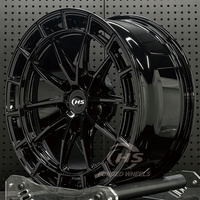 Jantes forgées sur mesure monobloc noir brillant 5x4.5 pour Ford Mustang BMW X3/X5 Mercedes-Benz RAV4