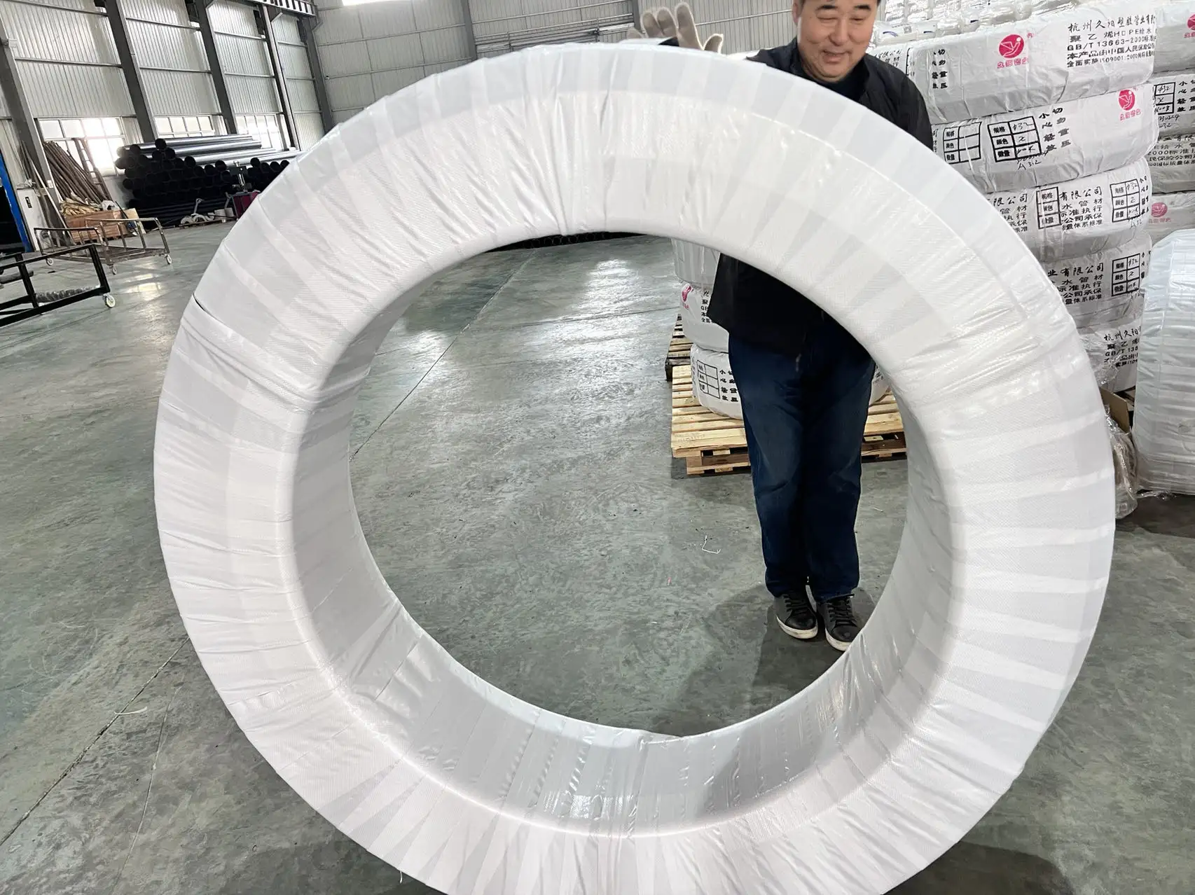 JY marchio caldo vendita 40mm HDPE roll tubi per l'approvvigionamento idrico 200m Roll ODM & OEM servizio di taglio disponibile