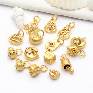 Electroplated Metal Small <strong>Bells</strong> Handmade DIY Souvenir Bracelet with Animal Style Burnt <strong>Blue</strong> Weaving Hand Rope Beads Runqi Brand - Product Image 5