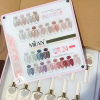 Nouveau kit mini de 20 couleurs de vernis à ongles gel UV Milan, rose cerisier, paillettes, blanc opaque, usage professionnel en salon, DIY