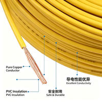 Câble de câblage électrique industriel flexible en cuivre pur, ignifuge, PVC BVR Classe 5, 1,5/2,5/4/6 mm, multibrins
