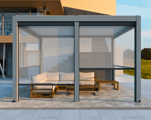 Mới thông minh Windproof ngoài trời ziptrack Con lăn Rèm màn bóng râm cho patios pergola - Product Image 5