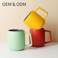 Tasse en céramique moderne de haute qualité Tasse à eau en gros Logo imprimé Tasse à café et lait créative