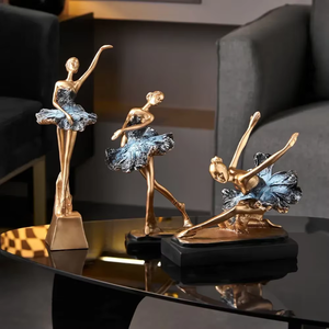 Adornos de <span class=keywords><strong>Ballet</strong></span> elegantes de estilo europeo moderno, accesorios de decoración para sala de estar, decoración de gabinete, decoración del hogar - Product Image 2