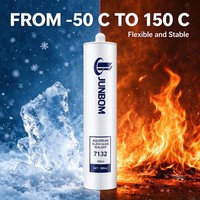 JUNBOM 7132 Mastic silicone acétique pour aquarium, haute résistance, séchage rapide, étanche pour verre et céramique d'aquarium, direct usine OEM