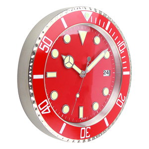 นาฬิกาตกแต่งบ้านนาฬิกาแขวนผนังแบรนด์โลหะแก้วควอตซ์ของขวัญฝรั่งเศสหรูหราออกแบบห้องนั่งเล่นศิลปะสมัยใหม่สร้างสรรค์ผนังสีฟ้า - Product Image 6