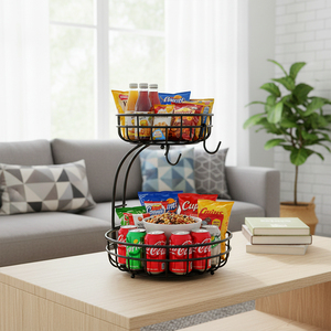 Cestino per <span class=keywords><strong>Frutta</strong></span> in Filo Metallico Moderno, Resistente alla Ruggine, Smontabile, per Uso Domestico, Ufficio e Bagno, Multiuso - Product Image 4