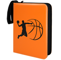 Sammelkarten binder Basketball-Trage tasche mit 50 Premium 4-Taschenlaken Aufbewahrung sbuch mit 3 Ringen für bis zu Karten