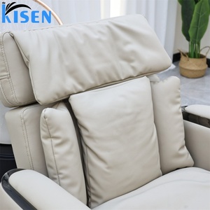 KISEN Hot Sale Rotating Shampoo Chair Salon Furniture Hair Washing Ceramic Basin Beauty Hair Salon Electric Massage Shampoo <b>Bed</b> - Product Image 4