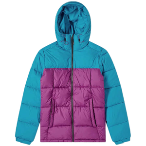 Men Fashion Color Block Puffer Hoodie <b>Jackets</b> - Product Image 5