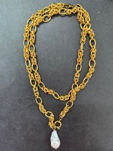 Collier <span class=keywords><strong>de</strong></span> perles d'eau douce vintage personnalisé, étanche, pour femme, accessoires <span class=keywords><strong>de</strong></span> mode, vente en gros - Product Image 4
