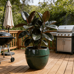 Ensemble de pots de fleurs en céramique de style américain, vert turquoise brillant, en forme de bol, écologiques, durables, pour l'intérieur, l'extérieur, le jardin, la terrasse - Product Image 6