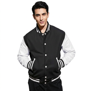 100% Polyester Satin Varsity Jacket Custom Varsity Jackets College Baseball jacket for <b>men</b> - Product Image 1