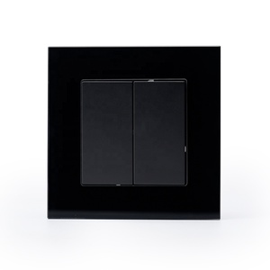 带加固玻璃板的<span class=keywords><strong>2</strong></span>组1/<span class=keywords><strong>2</strong></span>路按钮灯光控制开关墙壁开关 - Product Image 6