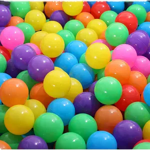 सस्ते 50/100/150/200 PCS पर्यावरण के अनुकूल रंगीन गेंद गड्ढे नरम प्लास्टिक महासागर गेंद पानी पूल समुद्र की लहर खिलौना बच्चों के लिए गेंदों
