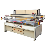 Precio de fábrica Máquina de impresora de pantalla de seda semiautomática de gran formato para productos planos Hoja de papel de plástico