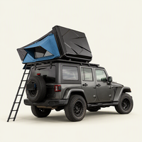 Tente de toit rigide pour 2 personnes - Tissu Oxford ABS - Quatre saisons - Télécommande électrique - 4x4 - Tout-terrain - Portable - Camping en plein air
