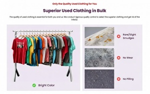 Balle di Vestiti Usati in Vendita all'Ingrosso, Abbigliamento di Grado A per Rivenditori, Pacchetti di Vestiti per Adulti e Bambini - Product Image 3