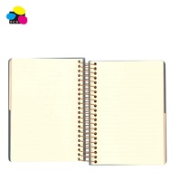 Carnet à spirale personnalisé de 6,25 x 8,3 pouces, 240 feuilles, ligné et quadrillé, avec fermeture élastique, cadeau, logo personnalisé