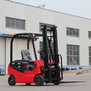 電気フォークリフト1トンミニ新エネルギー電気フォークリフト4WD油圧システム軽量 - Product Image 1