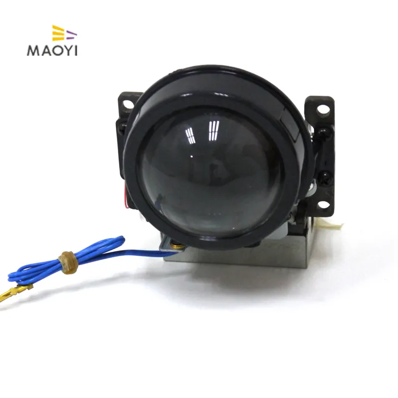 Bi Lampu Proyektor LED Xenon, Kit Lensa Lampu Motor Otomatis Sinar Rendah Tinggi Lensa Proyektor