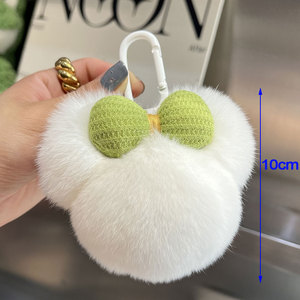 Porte-clés en <span class=keywords><strong>peluche</strong></span> rond unisexe, doux et mignon, pour décoration de <span class=keywords><strong>sac</strong></span> à <span class=keywords><strong>dos</strong></span>, cadeau en gros - Product Image 1