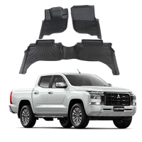 4X4 doublure de sol de ramassage tout temps sur mesure pour Mitsubishi Triton L200 LHD tapis de pied anti-dérapant accessoires de tapis de camion