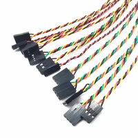 Câble torsadé 24AWG sur mesure avec connecteur Dupont, assemblage de faisceau de câbles