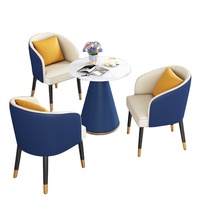 Ensemble de table et chaise de bureau de luxe moderne Combinaison roche légère pour négociation d'entreprise Hôtel Salle à manger École pour chambre à coucher Mobilier