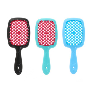 Peine de rejilla perforada tipo panal, el más vendido, para masajes y secado. Cepillo de seis lados de doble propósito para peinar y cuidar el cabello. - Product Image 6