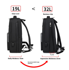 Mochila para laptop de viagem durável, bolsa para computador escolar universitária e empresarial, <span class=keywords><strong>anti</strong></span>-roubo e porta-carregamento USB - Product Image 2