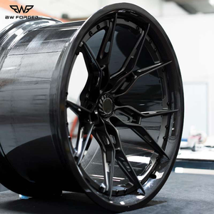 Jantes forgées personnalisées de luxe en fibre de carbone avec design maillé peint pour RS6 pour Mercedes 18x8 18x9 19x8.5 20mm ET - Product Image 1