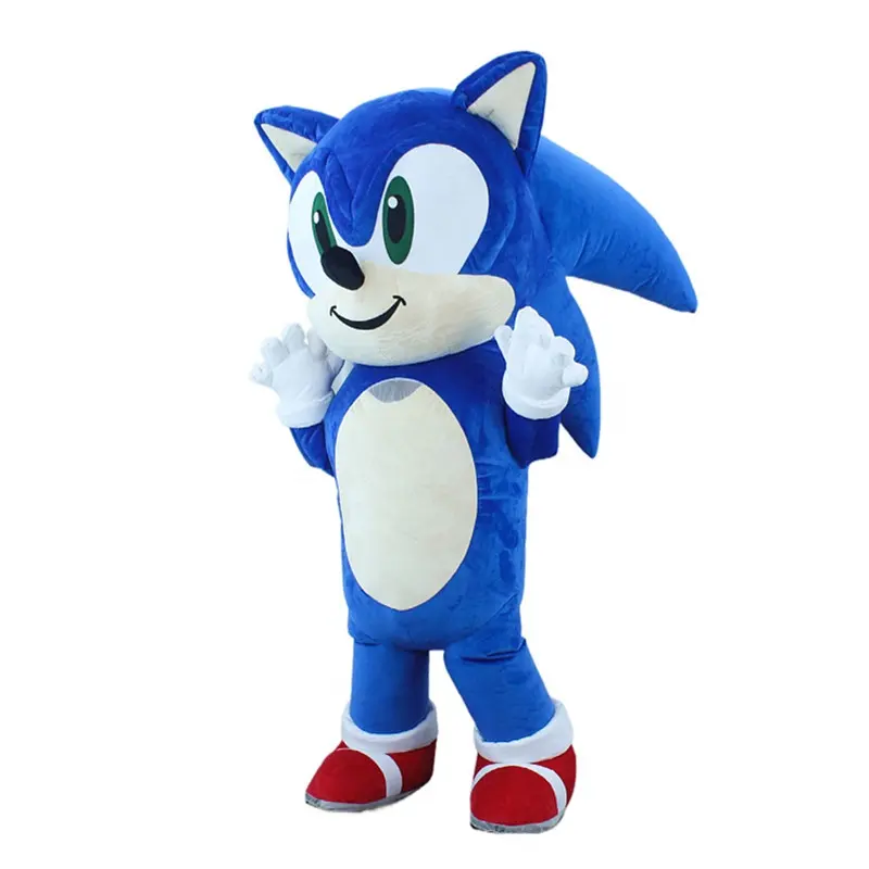 Gigante Sonic Hedgehog inflable mascota disfraz Cosplay fiesta carnaval adulto vestido chico cumpleaños publicidad baile boda