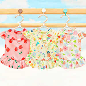 Floral Pet Cat <b>Dress</b> Summer Breathable Quick Dry Skirt For Cats - Product Image 2