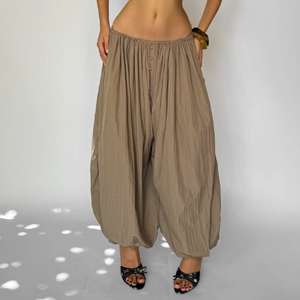 <span class=keywords><strong>Pantaloni</strong></span> <span class=keywords><strong>a</strong></span> Vita Alta e Gamba Larga per Donna, Casual, Larghi, in Cotone e <span class=keywords><strong>Lino</strong></span>, Estivi, da Ufficio, Spiaggia, Yoga, Stile Harem, <span class=keywords><strong>Palazzo</strong></span>, <span class=keywords><strong>Pantaloni</strong></span> <span class=keywords><strong>a</strong></span> Lanterna - Product Image 2