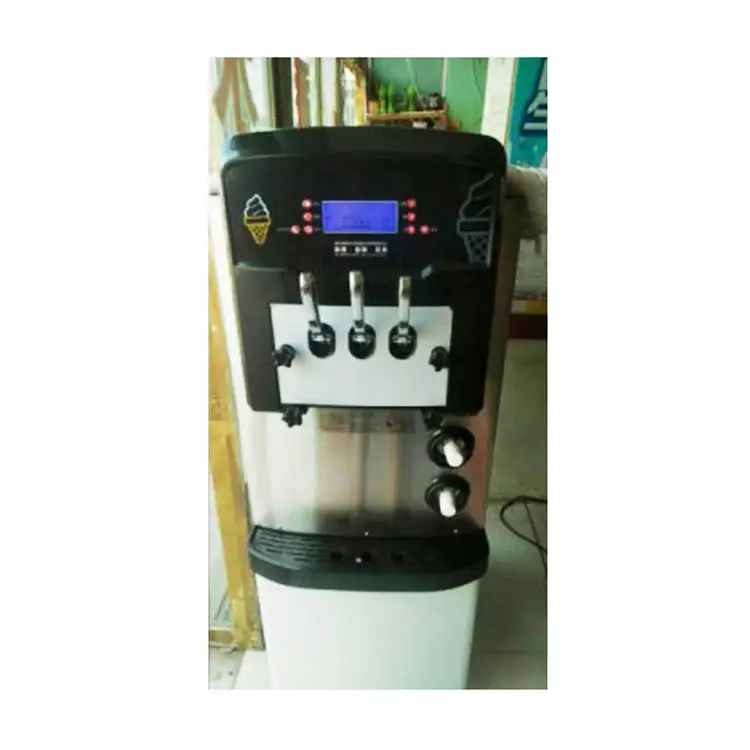 table top tabletop 3 flavor soft serve ice cream vending making machine with distributor for commercial sale for sale