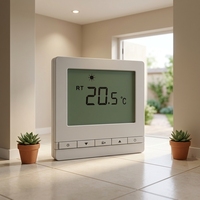 Thermostat intelligent WiFi 433 MHz RF sans fil, thermostat à deux piles AA, mode sortie en un clic