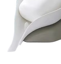 Jabonera Creativa con Forma de Ballena Pequeña para Baño, Jabonera de Plástico sin Perforaciones con Ventosa - Product Image 3