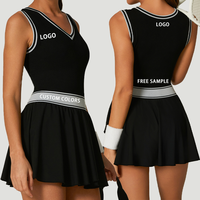 Jupes de tennis personnalisables, ensemble de vêtements de sport 2 pièces pour le yoga, tenue de sport pour femme, ensembles de fitness de haute qualité pour la salle de sport